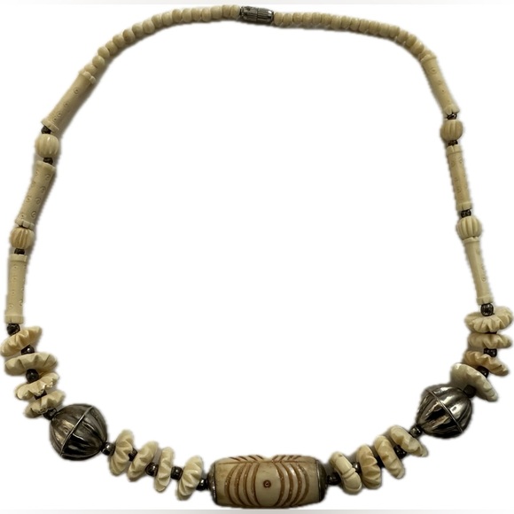 Jewelry - Tribal Bone Carved Necklace